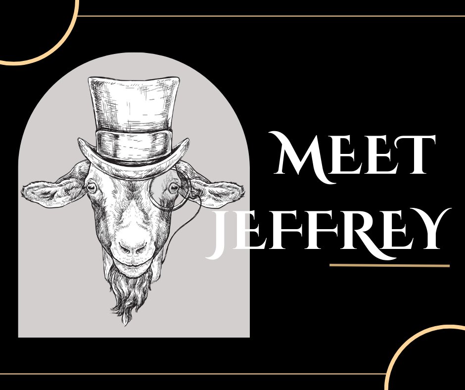 jeffreyspremium's tweet photo. Our new brand image is the G.O.A.T. 

Meet Jeffrey for those of you wondering who sits behind the name! 🐐🎉 

#jeffreyscraftedmixers #GOATstatus https://t.co/s64PPeNes3