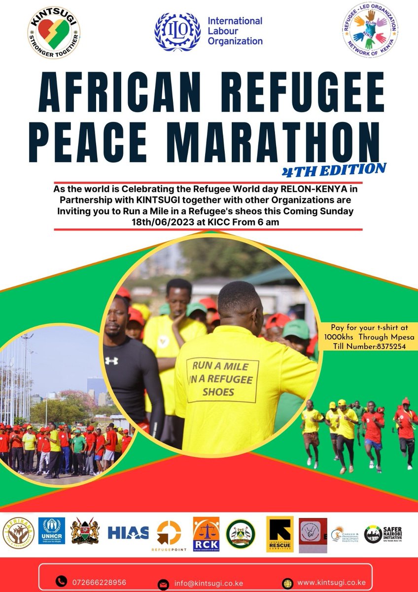 Unleash the Power of Unity! 🌍🏃‍♀️ Join us for the electrifying 4th  Edition of the African Refugee Peace Marathon, a breathtaking event of strength, resilience, and solidarity. Together with @Kintsugi_RLO and esteemed organizations, we pave the path toward a brighter future.