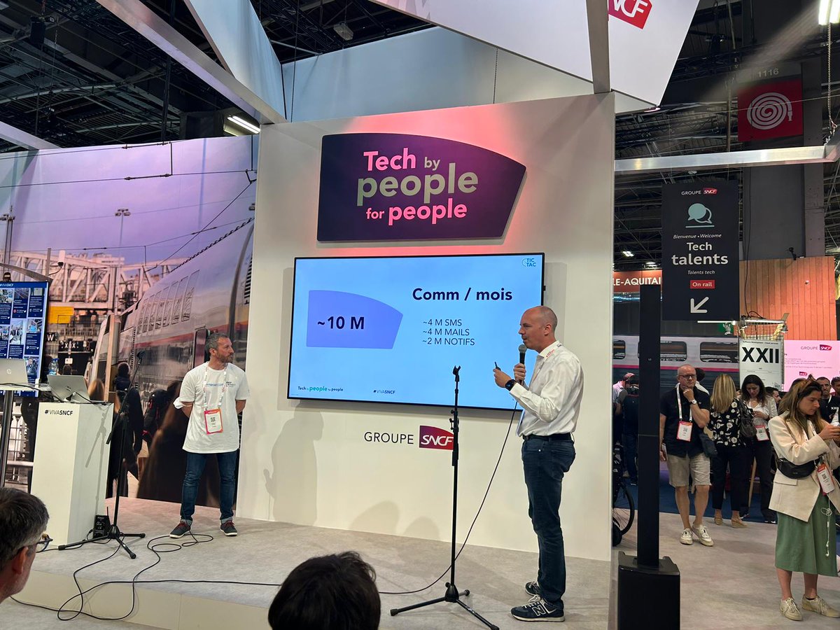 <a href="/YannQUEVAL/">Yann Quéval</a> <a href="/SNCFNumerique/">SNCF Numérique</a> <a href="/SNCFConnect/">SNCF Connect</a> 10 MILLIONS 🔔

C'est le nombre de communications envoyées grâce à TIC TAC via #SNCFConnect (SMS, mails, notifications), pour informer et accompagner les voyageurs et les agents en cas d'événements sur leur trajet 🚄