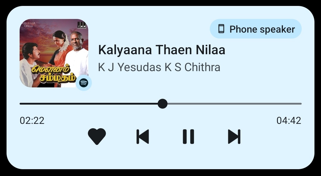 “Kalyaana Thaen Nilaa.. ” 🎶

Still beating fresh in my playlist! ✨️

—An #IlaiyaRaaja Musical—

33 Years of Cult Classic #MounamSammadham 💎

#Mammootty #AmalaAkkineni #SNSwamy #KMadhu