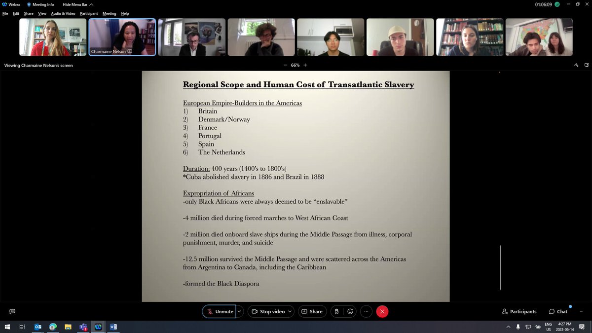 To address structural racism today we need to understand the long history of violence against Black people in North America. A captivating lecture by Prof. Nelson on the Black community in #Canada to students from the <a href="/FU_Berlin/">Freie Universität</a> in cooperation with <a href="/CanEmbGermany/">Canada in Germany</a>.