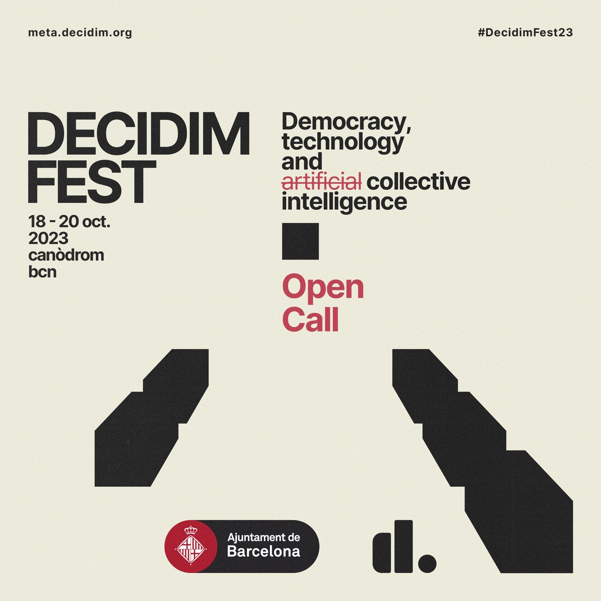 wow wow wow⚡️
#DecidimFest23 we announce dates, open call and for this edition, we claim the place that collective intelligence deserves!💥

👉🏾meta.decidim.org/conferences/De…

#democracy #technology #floss