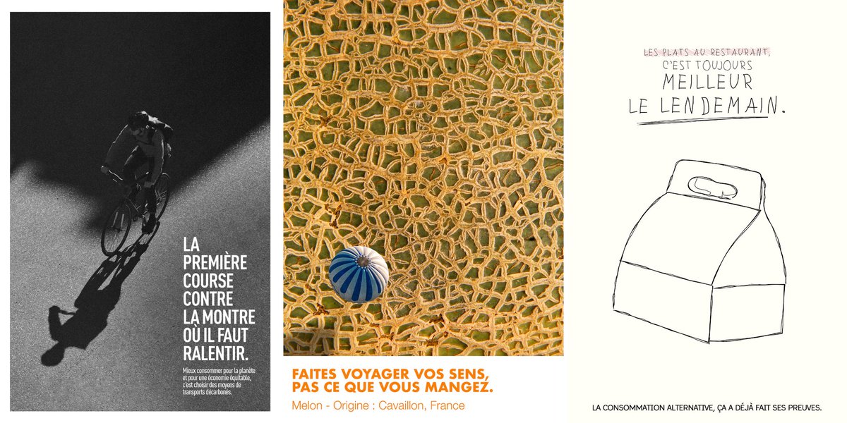 Voici les 3 campagnes qui remportent le concours créatif "Le Futur Prix", organisé par @ClearChannelFr et la maison créative @Justement_co, sur la thématique du "mieux consommer".

Retrouvez les lauréats et l'intégralité des campagnes par ici : bit.ly/3p3mGF6