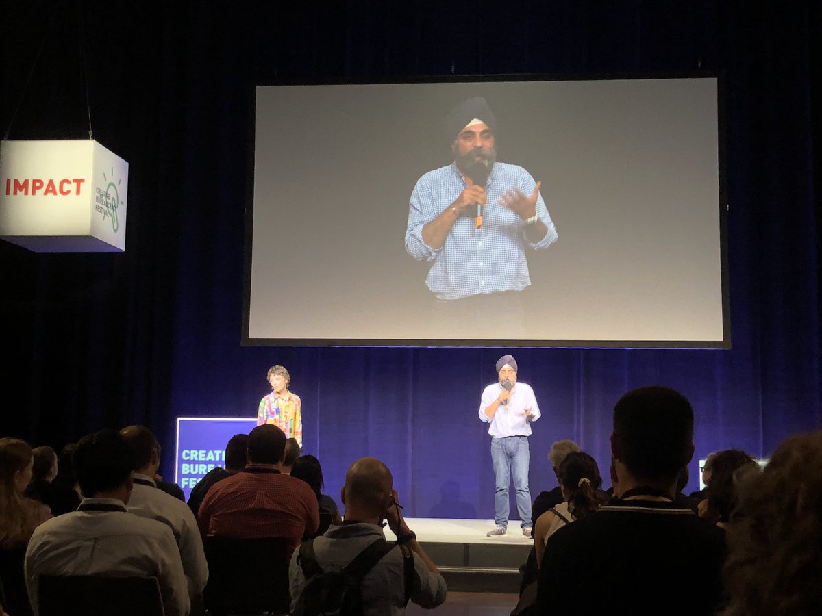 Civocracy's tweet photo. “The public is an emerging function of the sovereignty. It is not the states. It is the public. We need coordination, communication, moving away from control, to enter a learning process, to take the right orientation through civic engagement.” @indy_johar @paulickthiel @CreatBureauFest