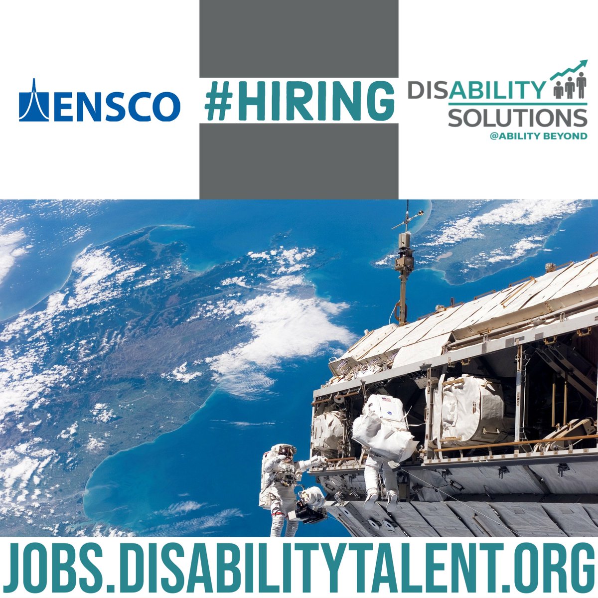 @ENSCO_Inc is hiring!
Visit the @DSTalentatWork Career Center here hubs.la/Q01Twb660

Sign up for a free account and have alerts sent to you notifying of new jobs in your area here:hubs.la/Q01TwnBj0

#Hiring #Disability #DisabilityEmployment #EmploymentOpportunities