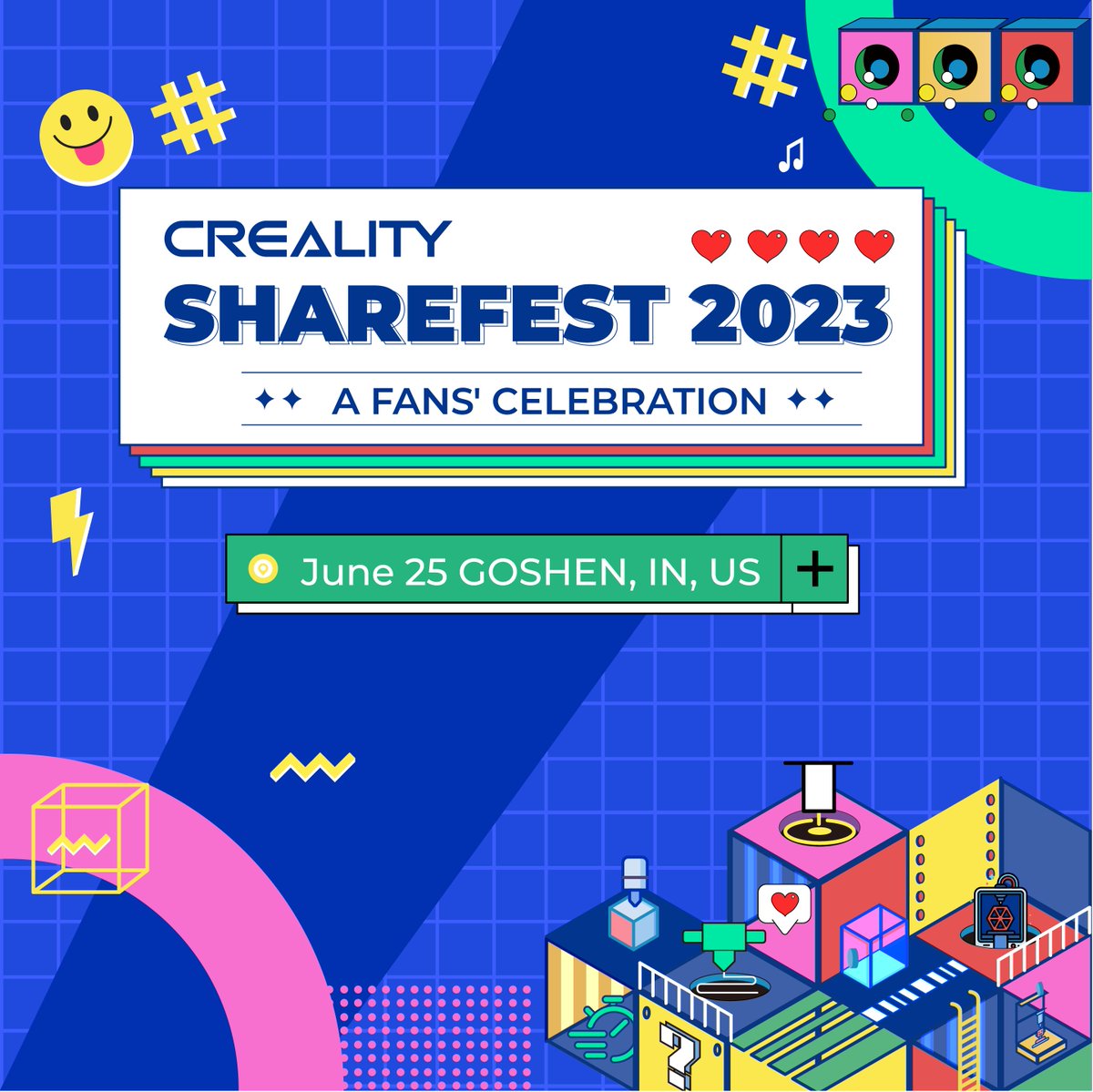 #countingdown 👾👾It's now 10 days to our global party!
Dust your bag and plan your trip! Do come and meet us!

What do you expect this Ender-3 S1 Pro turning to be?
#sharefest2023 #creality #3dprintint #crealityk1 #crealityk1max #halotmagepro #ender #MRRF #ender3s1pro