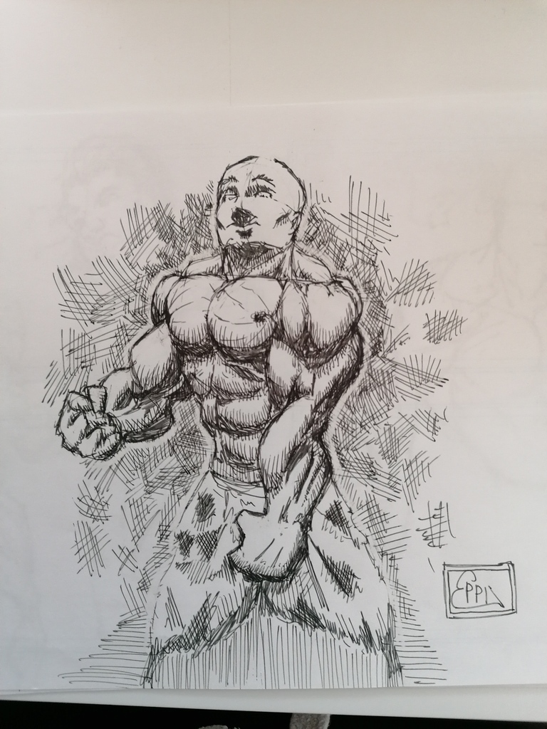 eriktheartyguy's tweet photo. this is either doppo orochi or joe rogan

#art  #drawing #sketch #comicart  #pinup
#ink #inkart #comicink  
#anime #manga #animation #videogame #baki #joerogan https://t.co/LT6AuYpDS3