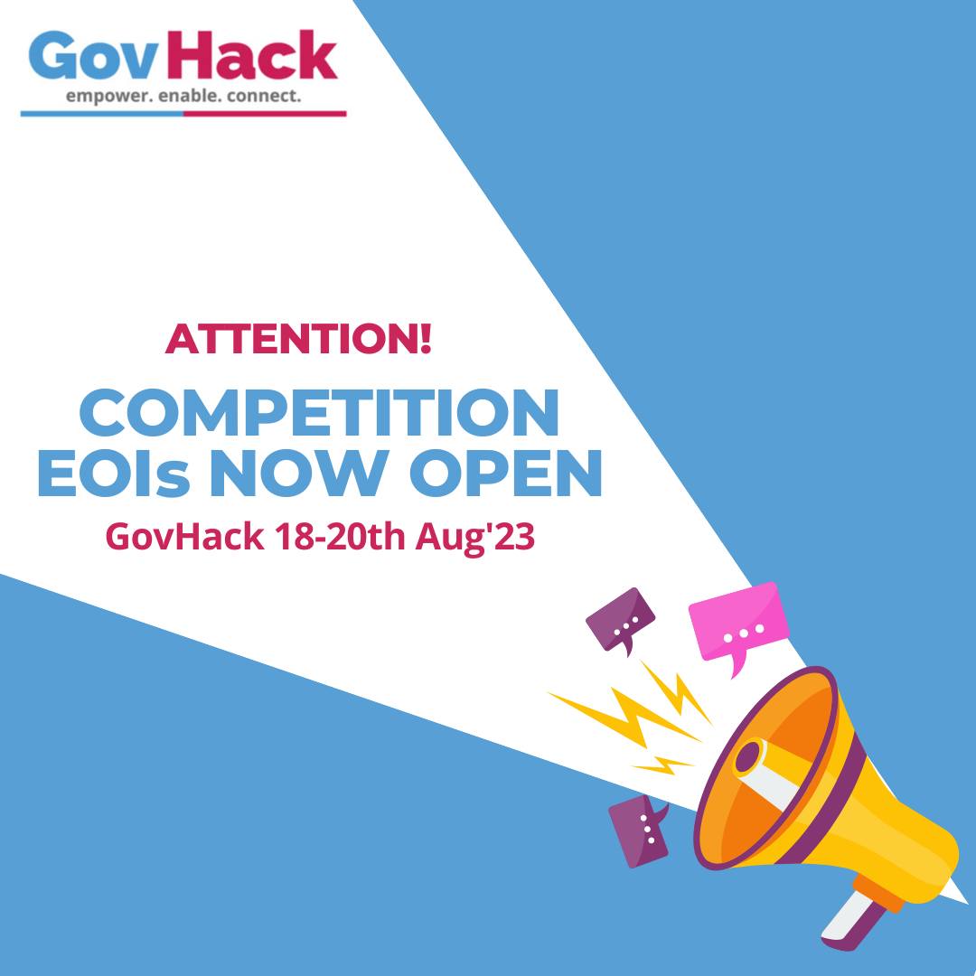 Do you love solving problems? Are you a creative thinker? Do you like innovating things? If so, then, you can express your interest in one of the biggest festivals of ideas which will be held from 18-20th Aug’23. Register for your EOI today at - hackerspace.govhack.org/events/govhack…