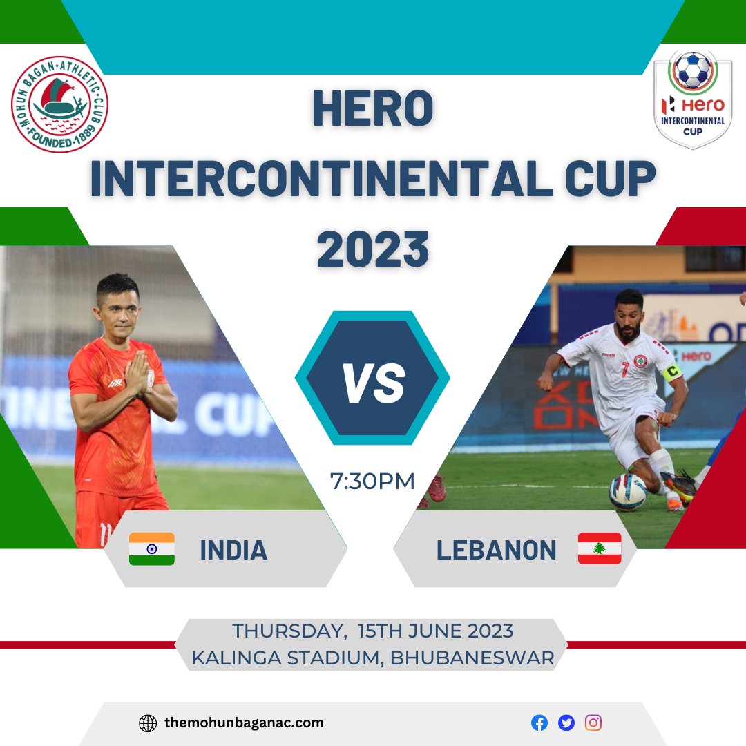 Let's cheer for the Blue Tigers! 🇮🇳 💙
 
#JoyMohunBagan #Mariners #MBAC #MB #GloriousPastVibrantFuture #MohunBagan #MohunBaganAC #MohunBaganAthleticClub #IndianFootball #BackTheBlue #BlueTigers #HeroIntercontinentalCup