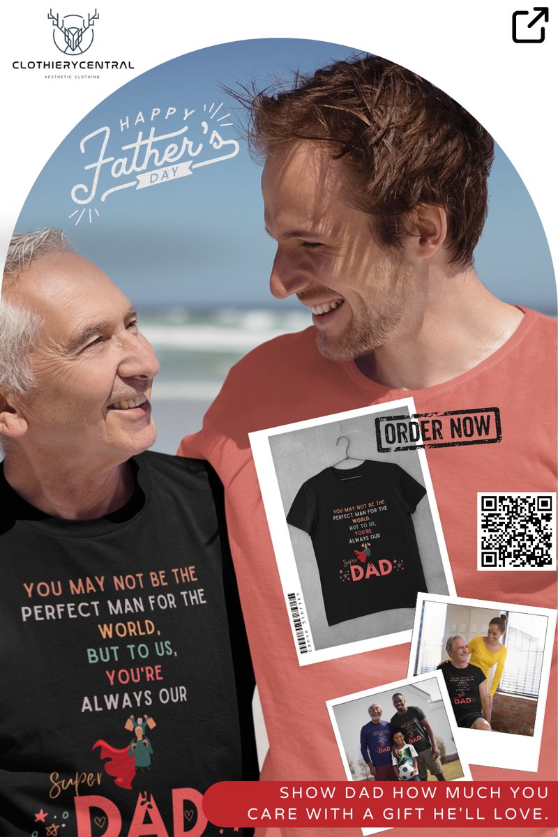 MAKE YOU DAD SMILE,GET HIM A T-SHIRT,SHOP NOW!
#londondads #londonfathers #fathersdaygifts #fathersdaygiftideas #fathersdaytreats #FathersDay  #fathersday2023 #fatherhood #dadlife 

clothierycentral.creator-spring.com/listing/make-d…