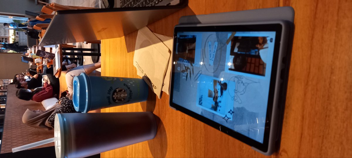 eiyaagnesya's tweet photo. Kerja sama suami paling suka di starbucks, entah kenapa ambience lebih enak 🤣 https://t.co/LRTpudKFHJ