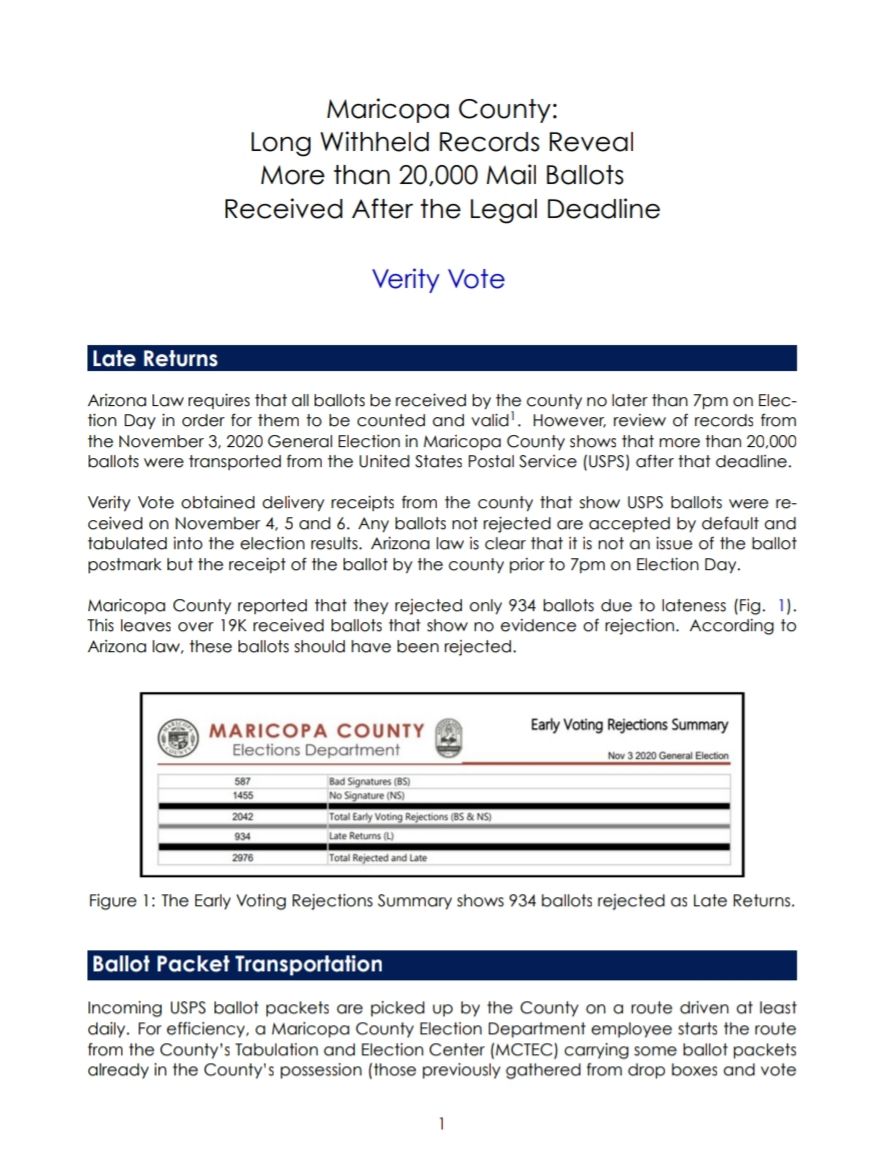 Bryan Blehm on Twitter "Maricopa County Long Withheld Records Reveal