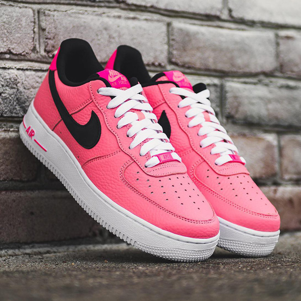 nike air force 1 pink black