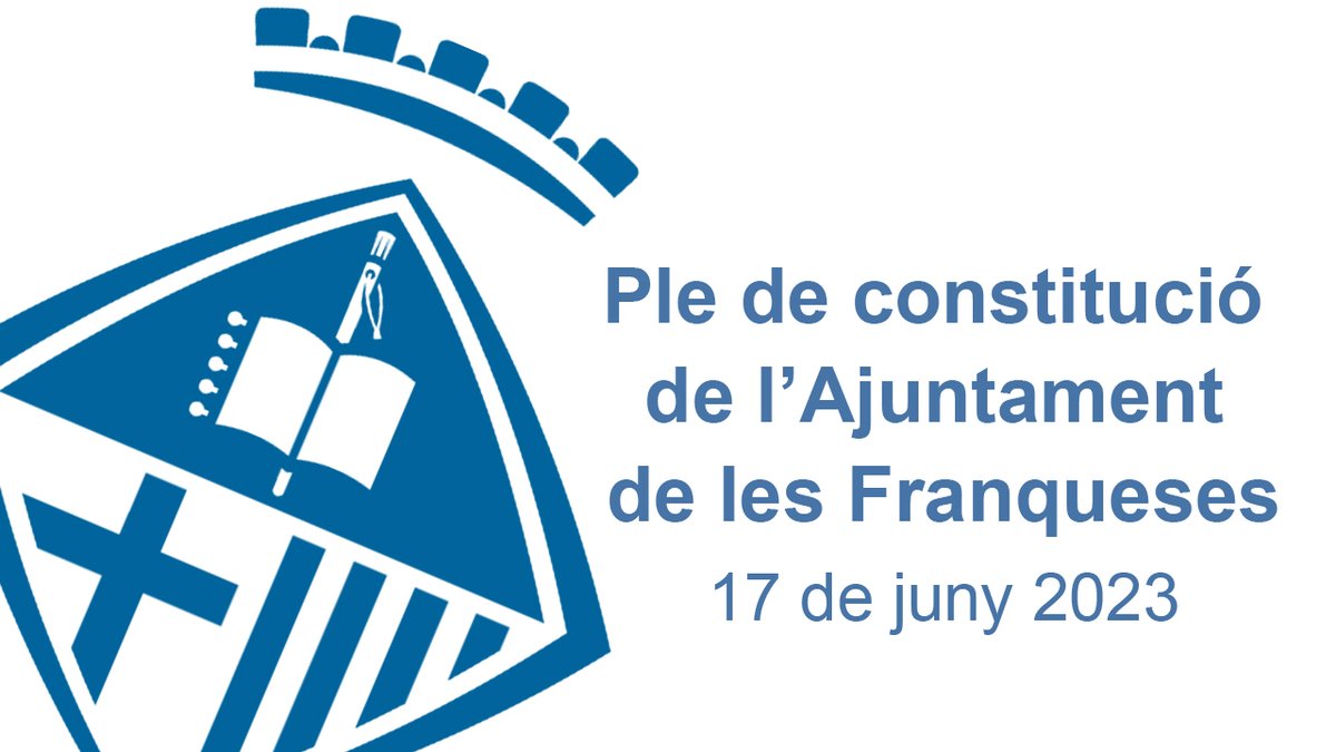 lesfranqueses's tweet photo. Bon dia #lesFranqueses! Avui, 🌡 entre 17º i 28º. Aquest dissabte, a les 12 h, se celebra el ple de constitució de l'Ajuntament en el qual es nomenarà alcalde o alcaldessa per als propers 4 anys. Serà a Can Ribas i la sessió és oberta. https://t.co/GSgyJBrFju
