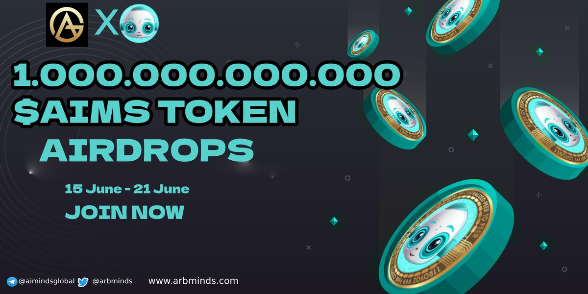 📣 Genius Airdrop X AI Minds Massive #Giveaway

🎁 Total Airdrop Pool 1.000.000.000.000 $AIMS Token

1000 First FCFS Users 4000 Random Users 
To Enter:
✅ Follow @ArbMinds
✅ Like & RT Tag 3 Friend
✅ Finish tasks
gleam.io/competitions/h…

#Airdrop #Crypto #airdropcrypto #airdrops