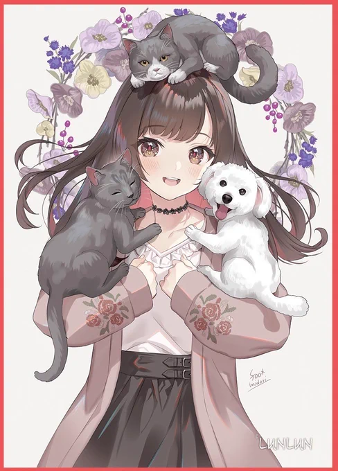 お知らせが遅くなってしまいましたがLUNLUNサプライのご企画でスリーブの絵柄を描き下ろしさせていただいています! お年賀の絵も使っていただきました。   
