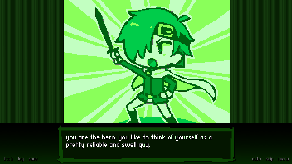 BadEndFacts's tweet photo. did my game break why the fuck is he green https://t.co/idLpCqkfdV