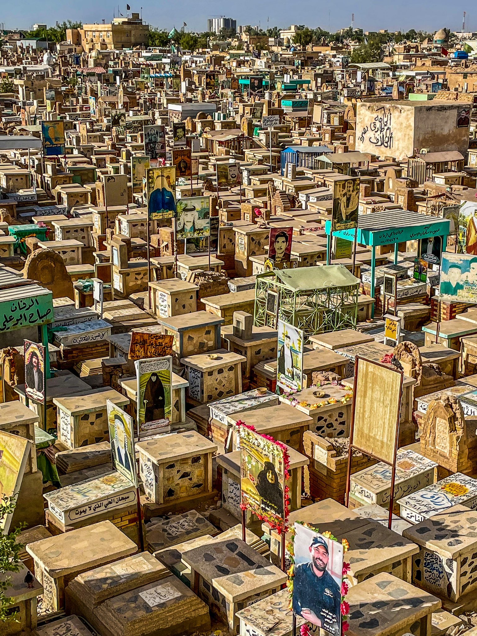 Gregory Galligan 🇨🇦 on X: "In #Najaf, I visited Wadi-us-Salaam, one of  the largest #cemeteries in the world. At almost 1500 acres, it is estimated  to hold the remains of over six