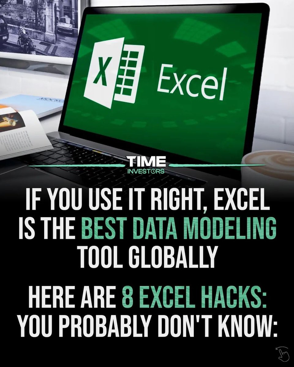 Excel is the best data modelling tool globally

Here are 8 excel hacks you probably don't know: