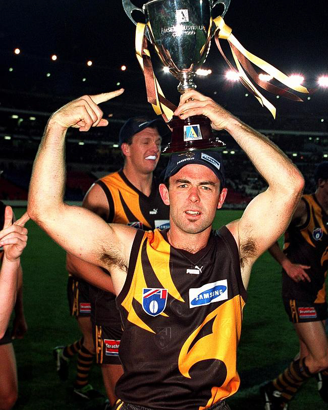 HawthornFC's tweet photo. THROWBACK THURSDAY 🏆✈️

Who remembers this glorious night out at Waverley Park in 1999? https://t.co/IyTv1ejxNB