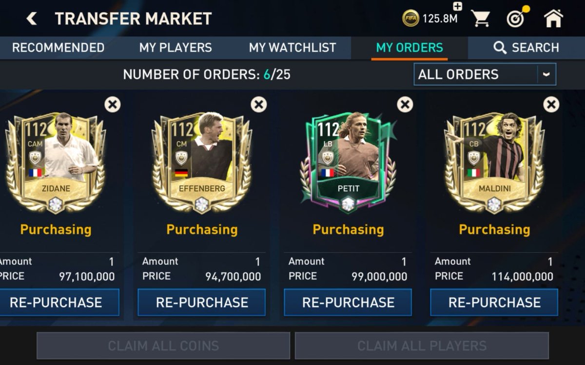 NafZah2's tweet photo. @EAFIFAMOBILE Where are the players i purchased before the reset? Please do something about it https://t.co/FZb7LCnJZh