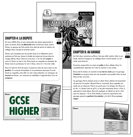 Ideal to practise transcribing (dictation) and reading aloud - mailchi.mp/zigzageducatio… #audibooks #stories #GCSE #ALevel #Languages