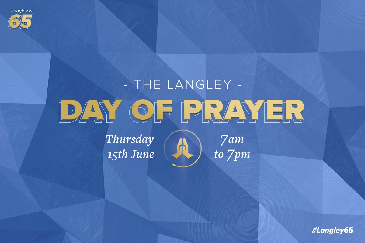 Langley Trust (@langleytrust) on Twitter photo Today is the Langley Day of Prayer! #Langley65
Staff, services, volunteers & supporters will be praying throughout the day for our work. We are thankful to God for all he has done in our 65 year history and pray for many more years to come...
Learn more: langleyhousetrust.org/65-years/dayof… Today is the Langley Day of Prayer! #Langley65
Staff, services, volunteers & supporters will be praying throughout the day for our work. We are thankful to God for all he has done in our 65 year history and pray for many more years to come...
Learn more: langleyhousetrust.org/65-years/dayof…