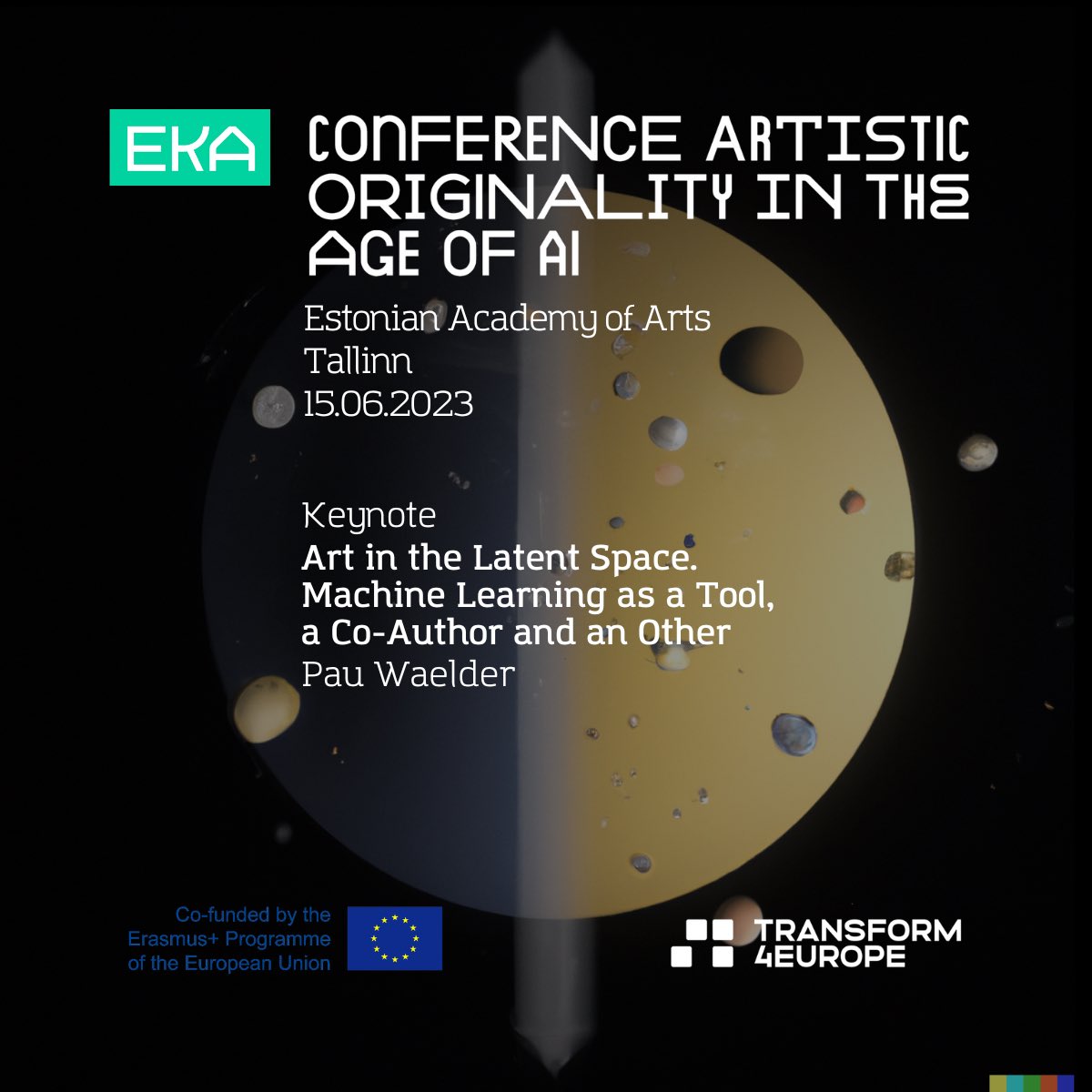 Join me and 11 excellent speakers at the conference Artistic Originality in the Age of AI at @ArtAcademyEKA today! Follow us live: tv.artun.ee/eka #AIart #creativity #MachineLearning