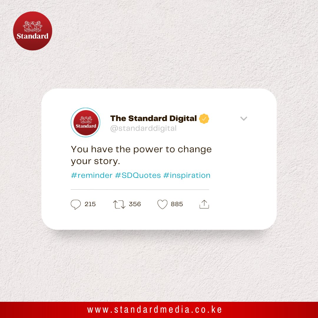 StandardKenya's tweet photo. #SDQuotes https://t.co/G1dpKtAIih