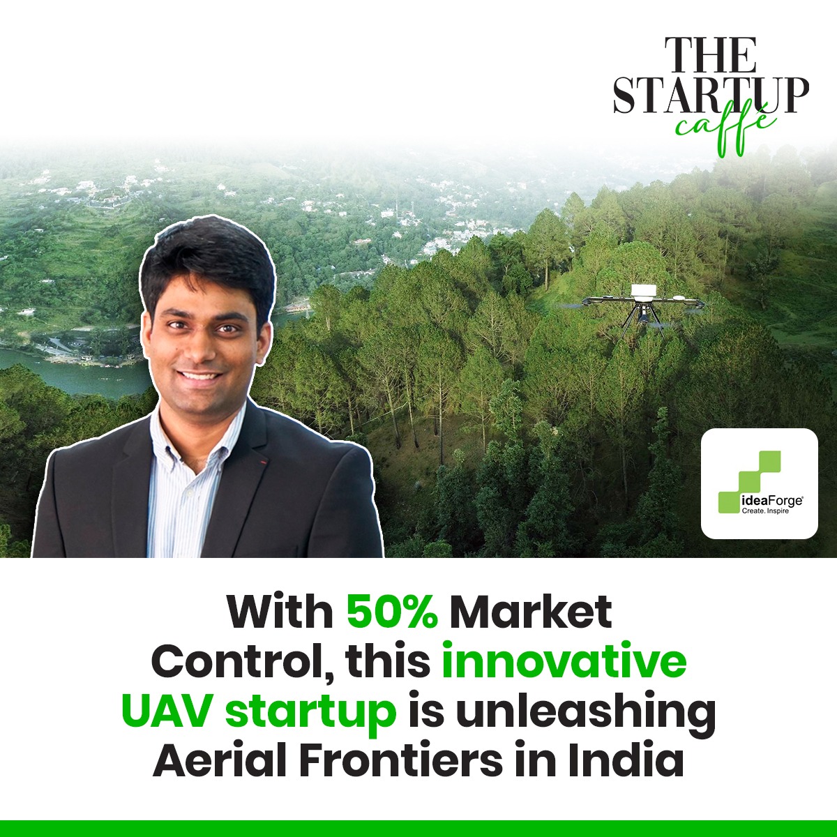 thestartupcaffe's tweet image. Ankit Mehta, the CEO and co-founder of ideaForge Technology Pvt. Ltd., is a visionary leader driven by a relentless pursuit of innovation and a deep commitment to preserving the environment. #ideaForge #InnovationDrivenLeadership #UAVSolutions #StartupCompany #IndianStartup