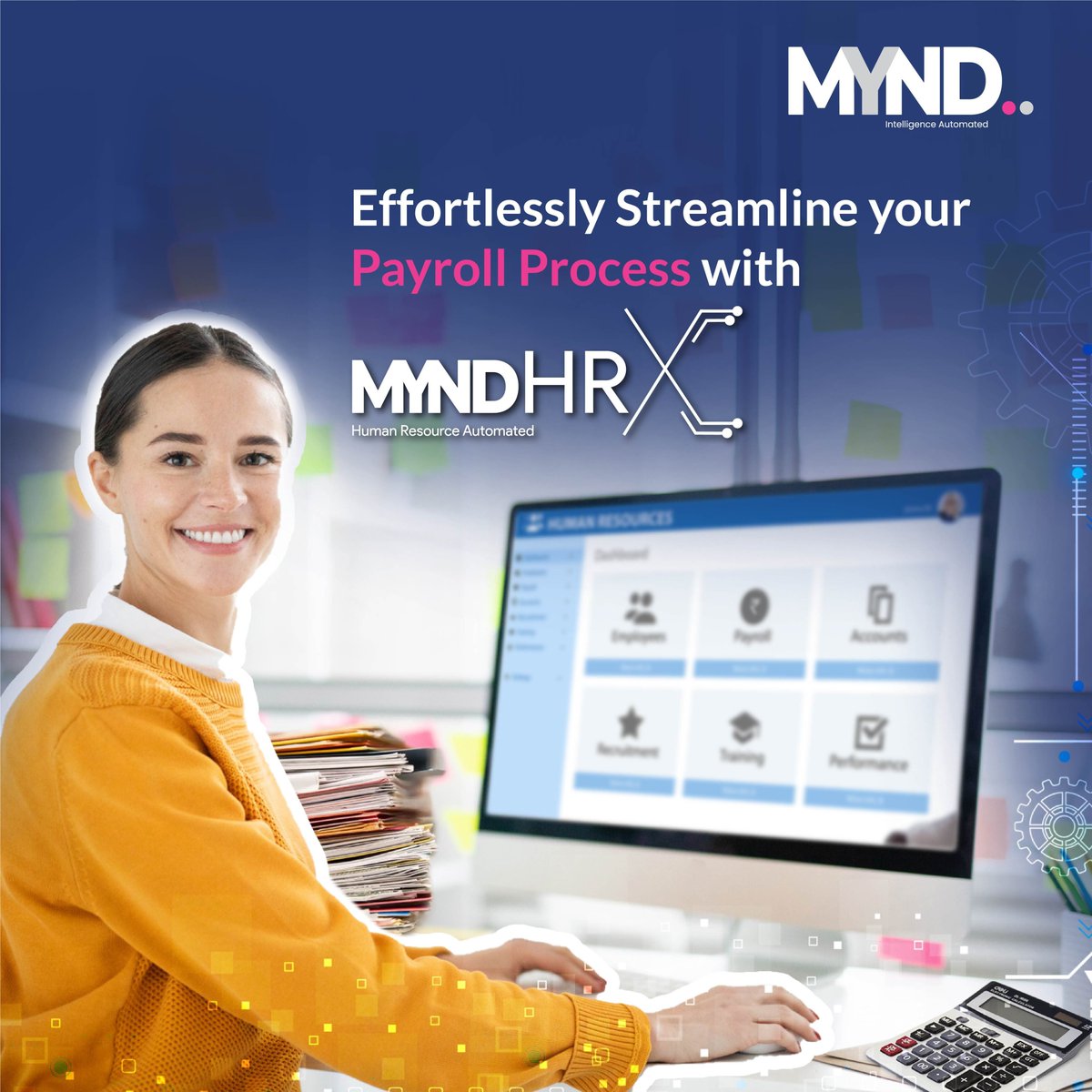 Say goodbye to payroll stress!
Focus on your business while we handle your payroll needs.
Intelligence Automated...
.
.
.

#RethinkWithMynd #PayrollManagement #EfficiencyAtWork #SimplifyPayroll #BusinessServices