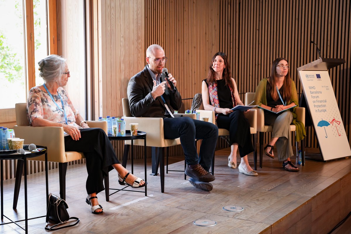 What a great pleasure to be back at #WHOBarcelona, my home for almost 5 years, to present the key messages of the financial protection report from Spain surrounded by a stellar line up of panelists and moderators. Full report: apps.who.int/iris/handle/10…