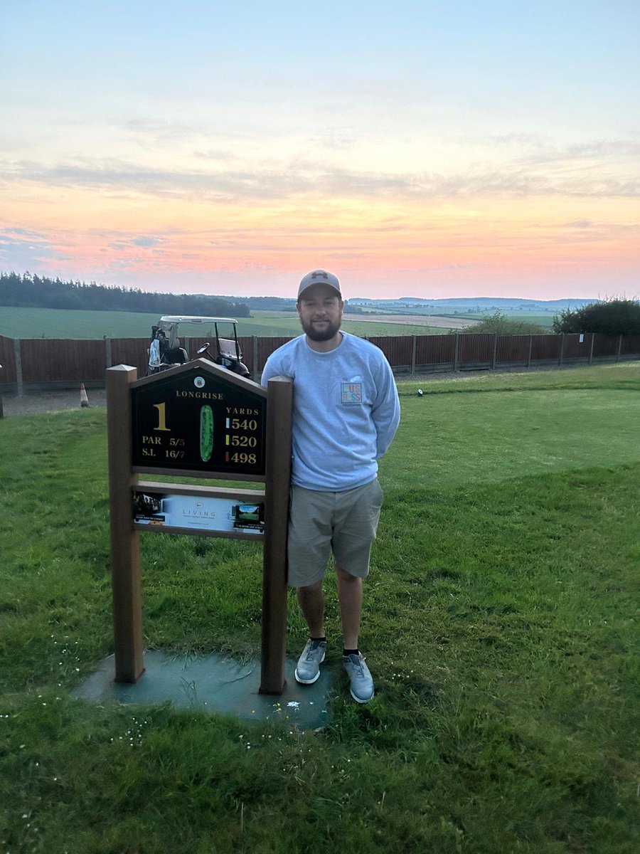 Good Luck to one of our Greenkeepers Craig who is doing a 'many holes' challenge in aid of the Louis Ross Foundation 

He is hoping to walk and play at least 108 holes (6 rounds) 

He started at just after 4am

Good Luck Craig... 

#charitygolf 
#golfchallenge 
#MembersClub