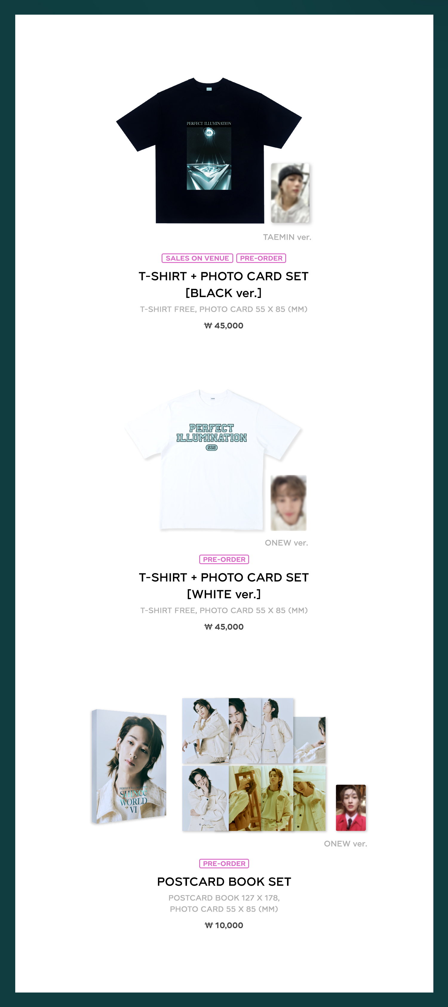 SHINee WORLD Ⅵ [PERFECT ILLUMINATION : SHINee'S BACK]』輸入