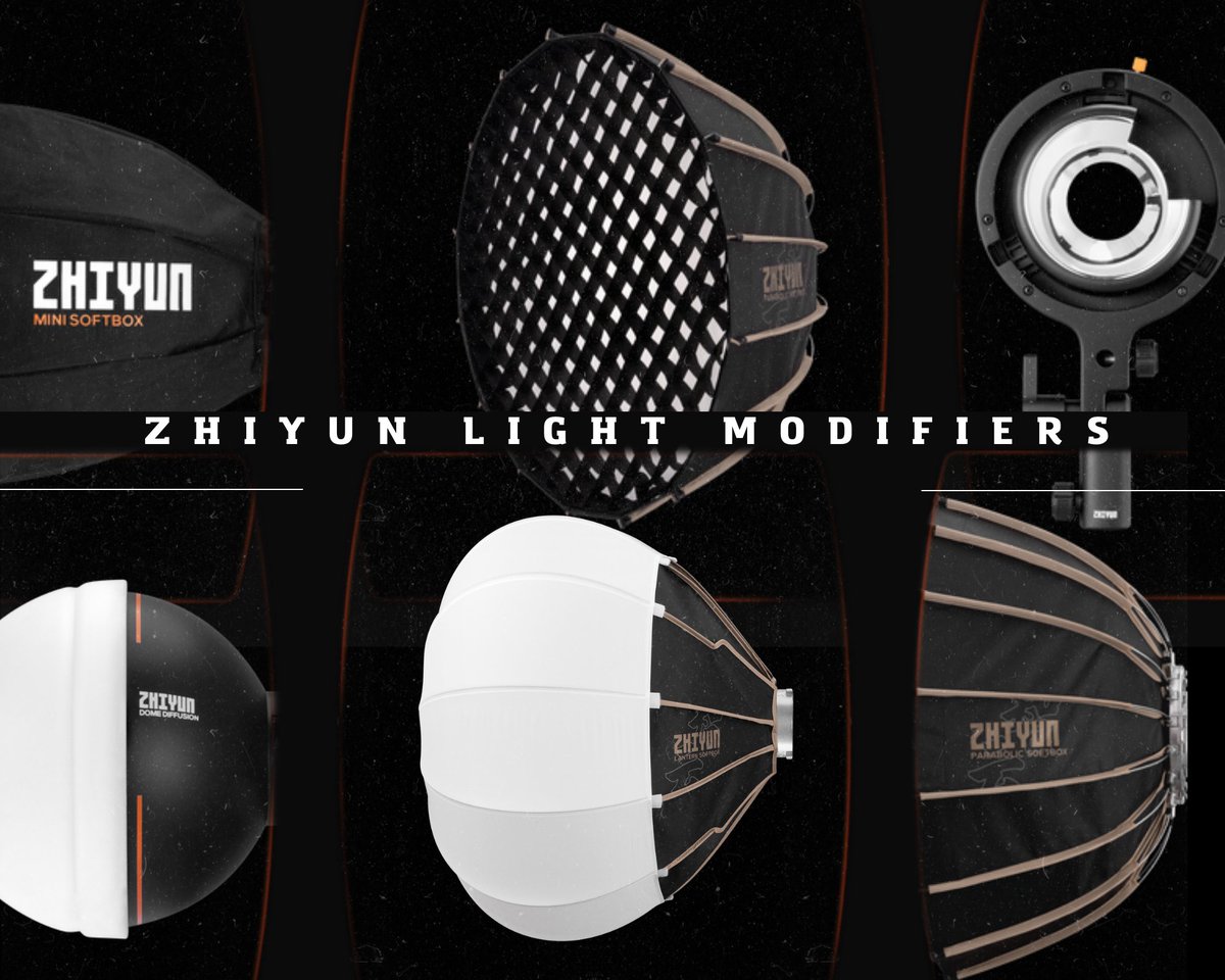 ZhiyunTech's tweet image. 💡Wow these #zhiyun modifiers are really fantastic for your lighting studio🎥😍 #LightingMasters #StudioEssentials #zhiyun100lightingtips Get yours here👉geni.us/ac_str_tw