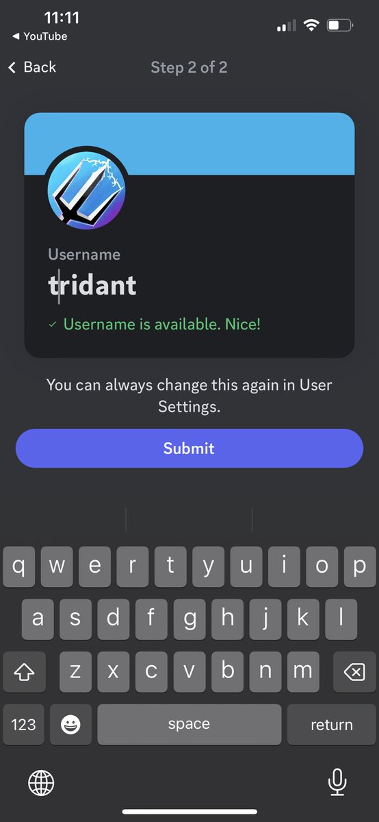 Wow first time actually getting a username that’s not taken
