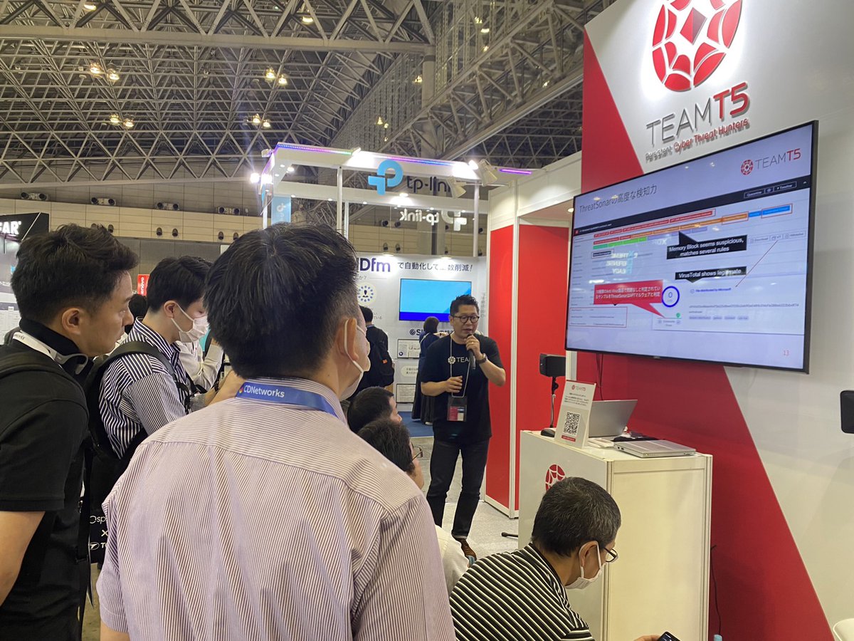 Series of speech, tons of gifts - all in TeamT5 booth( 6C13) in #InterOp23 !

Visit us to learn - why enterprise should utilize #CyberThreatIntelligence to prevent cyber incidents?

👉interop23.teamt5.jp

#event