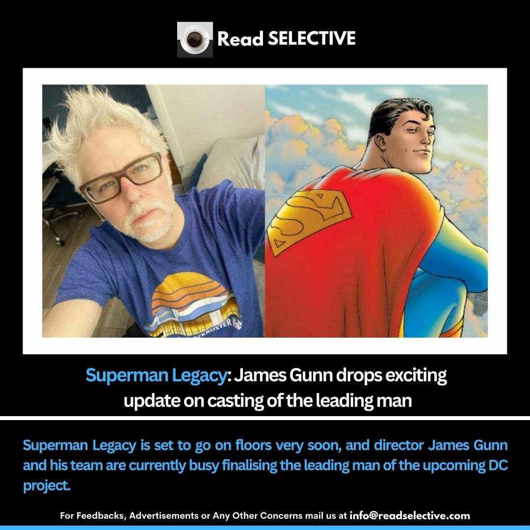 Top Stories: 15 June 2023
.
Superman Legacy: James Gunn drops exciting update on casting of the leading man
.
#readselective #news #latestnews #newsupdate #trending #trendingnow #SupermanLegacy #JamesGunn #DC #UpcomingMovie #SuperheroMovie #LeadingMan #Casting #Superman