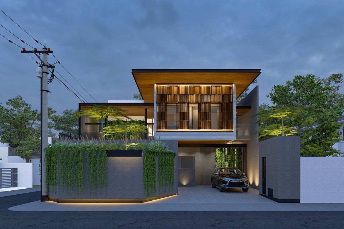ConArchStudio's tweet photo. Exterior "A House"

The design of the house with the concept of an elegant modern blend with a natural tropical style becomes an impressive work.

Design : conArch studio
Location : Surakarta https://t.co/RgDbJPemWD