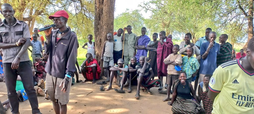 STFUganda's tweet photo. #STFupdates: Ongoing Engagement of Potential Perpetrators of Child marriage and teenage pregnancy in Nakoreto, Kotido district under our project "Leave No One Behind" funded by @savechildrenug https://t.co/ycx0DJloq3