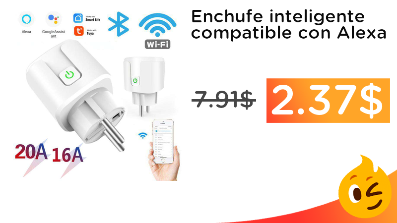 ChollometroInt's tweet photo. #CHOLLO Enchufe inteligente compatible con Alexa solo 2.37$ ➡️ https://t.co/qNrgfgUTBU https://t.co/HBkTnr9K6h