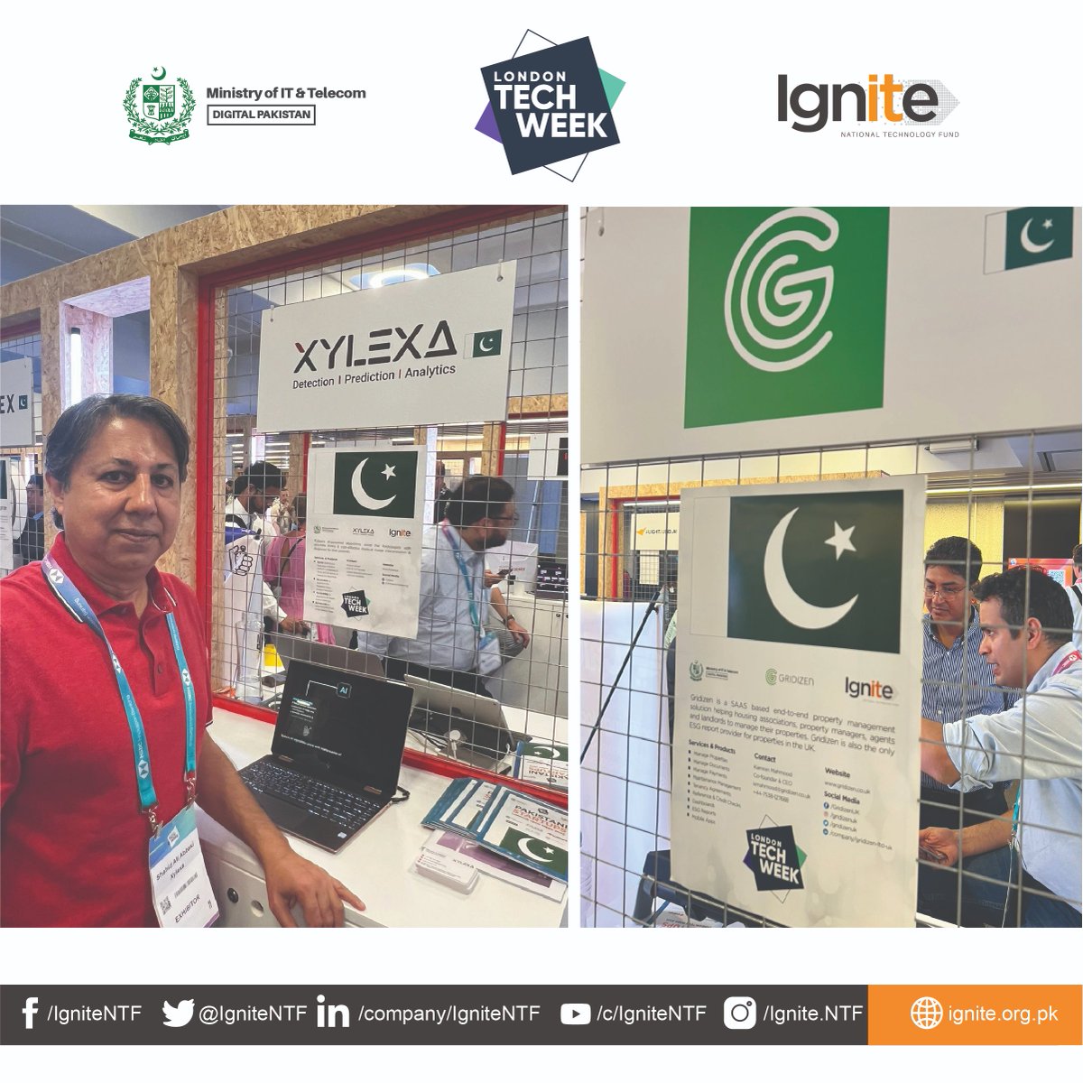 IgniteNTF's tweet image. #LondonTechWeek2023

Meet our National Incubation Center (NIC) Program startups showcasing at Queen Elizabeth II Centre in London from 12th -16th June, 2023.

#LondonTechWeek #LTW #LTW2023 #glimpses #innovation #development #XYLEXA #EyeSmarty #calcart #gridizen #CricFlex #slosh