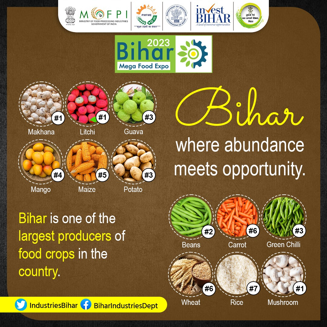 Biggest Mega Food Expo In Bihar 2023.
Bihar is one of the largest producers of food crops in the county. 
#food 
#foodofbihar
#foodfestival #biharifood
#IndustriesBihar
#BIHARHAITAIYAR
@samirmahaseth_ 
@SandeepPoundrik