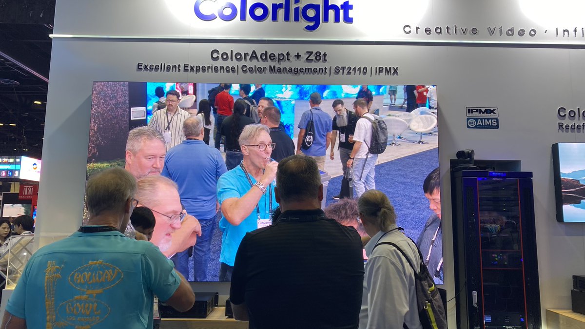 Take Telycam 4K PTZ camera's HDMI/SDI signal and effortlessly convert it to #ST2110 using @Matrox's DSH/DSS device. Connect the transformed signal to @Colorlight Z8t controller for stunning LED screen creativity. Visit colorlight booth#443 at #InFoComm and prepare to be amazed!