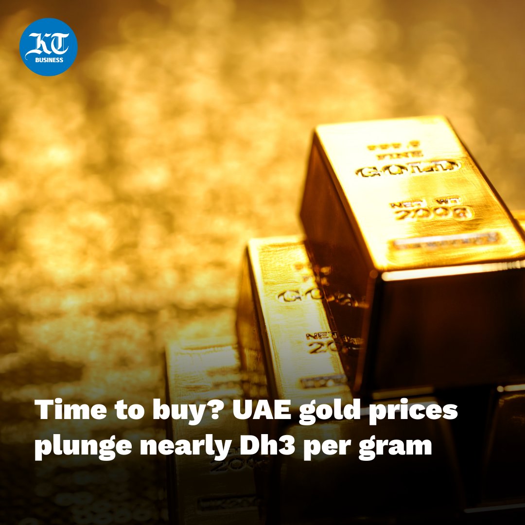 Khaleej Times on Twitter: "#UAE: Gold prices plung…