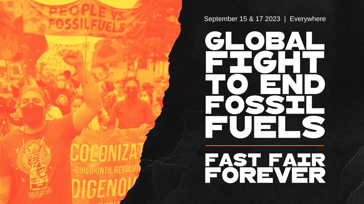 CANIntl's tweet photo. 🌟 Launching Now 🌟
Global Demand to End Fossil Fuels 
#EndFossilFuels #FastFairForever

We demand
❌No new fossil fuels
✔️A rapid, just and equitable phase out
💰New and additional finance
🚫Stop greenwashing   
       #KickPollutersOut https://t.co/AnV7mz2xn3