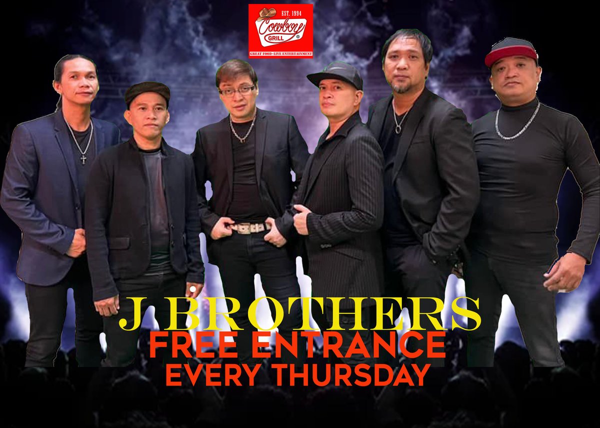 Catch them tonight live  here at Cowboy Grill Mabini.

#cowboygrillmabini #LiveEntertainment #besttogether #greatfood #Ermitamanila #nonstoplivemusic #GreatMusic #thursdaynight #thursdayVibe #thursdayparty #Thursdayvibe #ThursdayNightLive #thursdaynightfun