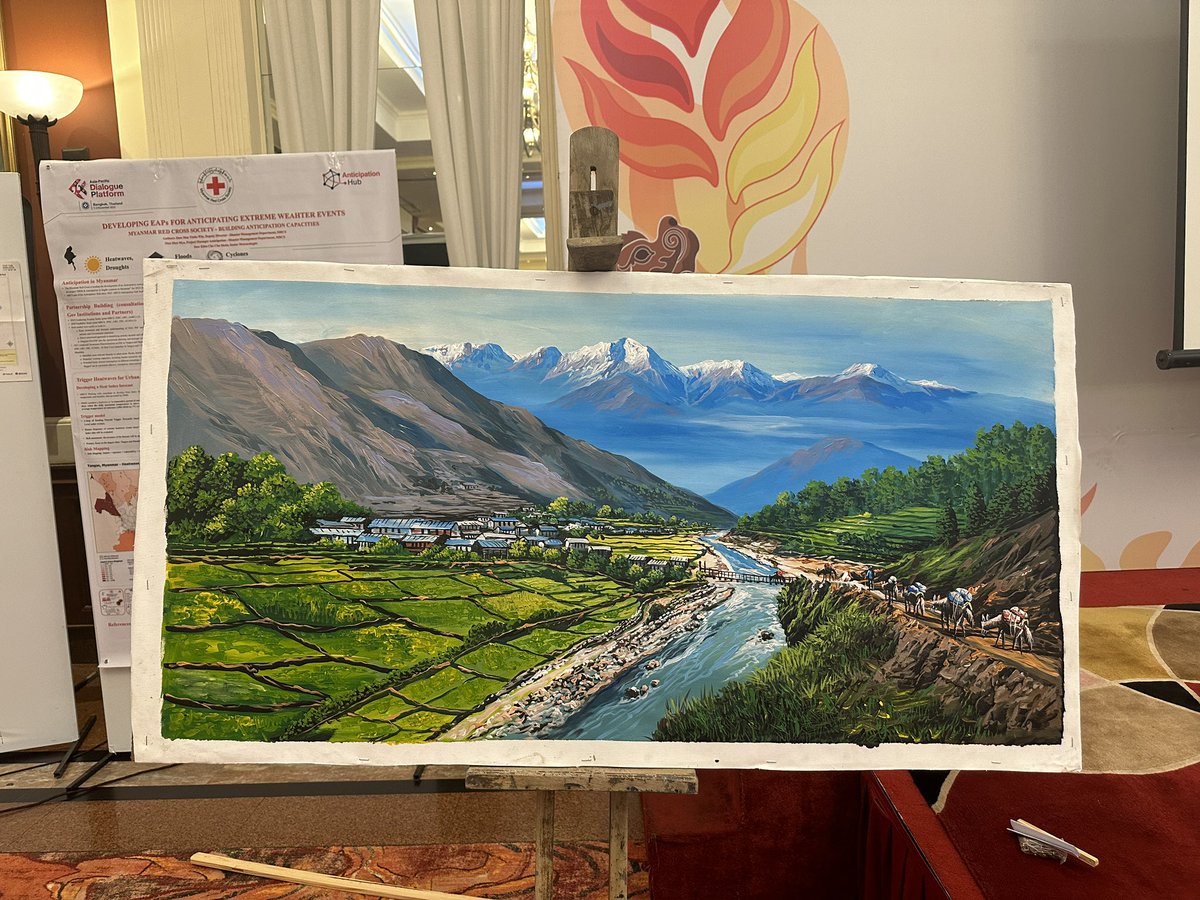 Art depicting the risks and hazard in #Nepal @AnticipationHub <a href="/NDRRMA_Nepal/">NDRRMA</a> <a href="/mercycorps/">Mercy Corps</a>