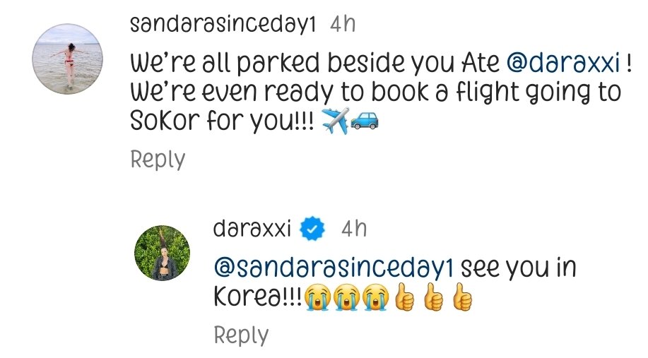 _you_like_TOP's tweet photo. Dara replied to another fan.

Music shows promotions here we come! 

#SandaraPark #산다라박
@SANDARAxABYSS @krungy21 https://t.co/abCnulN8Du