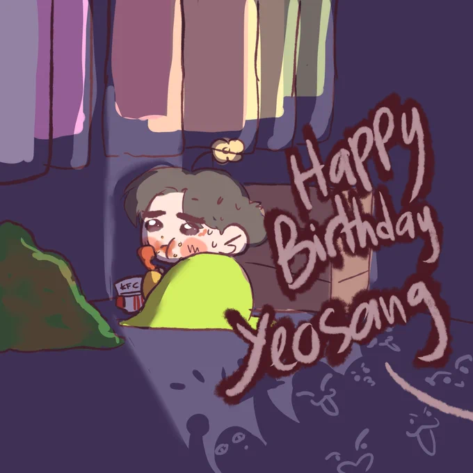 Birthday surprise  . #CelestialVoiceYeosangDay #여상아_너로태어난걸_축하해 #yeosang #ateez #ateezfanart #에이티즈 #에이티즈팬아트 #여상